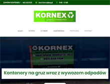 Tablet Screenshot of kornex.com.pl